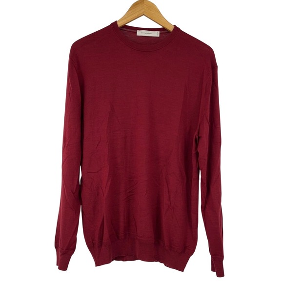 Ermenegildo Zegna Mens Wool Cashmere Crewneck Sweater XL 54 lightweight